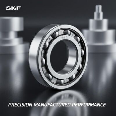 SKF Radial Ball Bearing Chrome Steel AISI 52100 with ZZ Seal for Precision Manufactured Performance