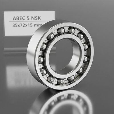 고속 애플리케이션용 ABEC 5 NSK 정밀 볼 베어링 (크롬강 GCr15), 크기 35x72x15 mm