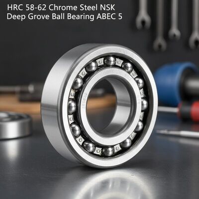 HRC 58-62 크롬 스틸 NSK 기계용 ABEC 5 정밀성 Deep Groove Ball Bearing